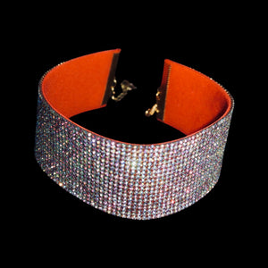 Orange Crystal Choker